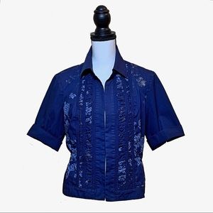 Coldwater Creek Short Two Tone Jacket A26